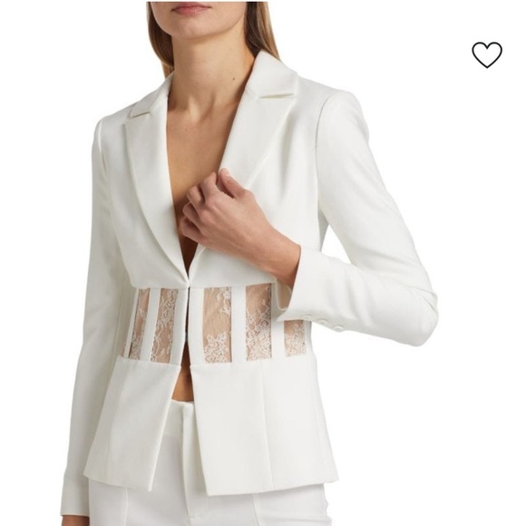 ALICE + OLIVIA Alexia Lace Corset Blazer - Picture 3 of 8